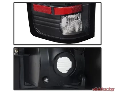Xtune LED Tail Lights With Black Lens Chevrolet Silverado | GMC Sierra 2007-2014 - ALT-JH-CS07-LED-BK