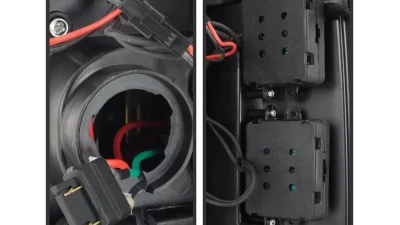 Xtune LED Tail Lights With Black Lens Chevrolet Silverado | GMC Sierra 2007-2014                                     - ALT-JH-CS07-LED-BK - Image 5