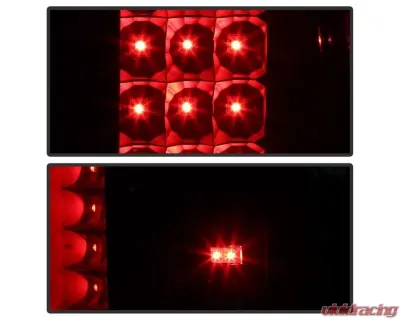 Xtune LED Tail Lights With Black Lens Chevrolet Silverado | GMC Sierra 2007-2014 - ALT-JH-CS07-LED-BK