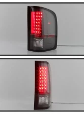 Xtune LED Tail Lights With Black Lens Chevrolet Silverado | GMC Sierra 2007-2014                                     - ALT-JH-CS07-LED-BK - Image 9