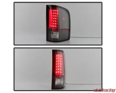 Xtune LED Tail Lights With Black Lens Chevrolet Silverado | GMC Sierra 2007-2014 - ALT-JH-CS07-LED-BK