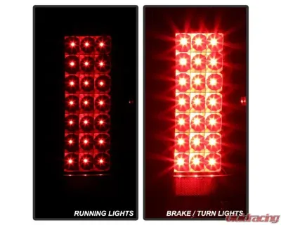 Xtune LED Tail Lights With Black Lens Chevrolet Silverado | GMC Sierra 2007-2014 - ALT-JH-CS07-LED-BK
