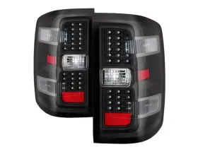 Xtune LED Tail Lights With Black Lens Chevrolet Silverado | GMC Sierra 2014-2019
