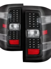 Xtune LED Tail Lights With Black Lens Chevrolet Silverado | GMC Sierra 2014-2019                                     - ALT-JH-CS14-LED-BK - Image 10
