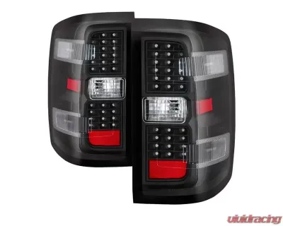 Xtune LED Tail Lights With Black Lens Chevrolet Silverado | GMC Sierra 2014-2019 - ALT-JH-CS14-LED-BK