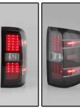 Xtune LED Tail Lights With Black Lens Chevrolet Silverado | GMC Sierra 2014-2019                                     - ALT-JH-CS14-LED-BK - Image 9