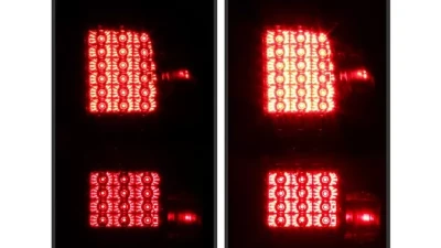 Xtune LED Tail Lights With Red Clear Lens Chevrolet Silverado | GMC Sierra 2014-2019                                     - ALT-JH-CS14-LED-RC - Image 9