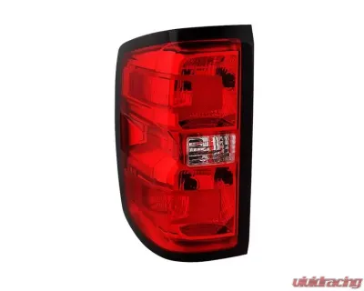 Xtune OEM Left Driver Side LED Tail Lights With Red Clear Lens Chevrolet Silverado | GMC Sierra 2014-2019 - ALT-JH-CS14-OE-L