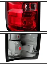 Xtune OEM Left Driver Side LED Tail Lights With Red Clear Lens Chevrolet Silverado | GMC Sierra 2014-2019                                     - ALT-JH-CS14-OE-L - Image 4
