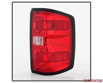 Xtune Factory Style Tail Lights With Red Clear Lens Chevrolet Silverado 2014-2019 - ALT-JH-CS14-WIRE-RC