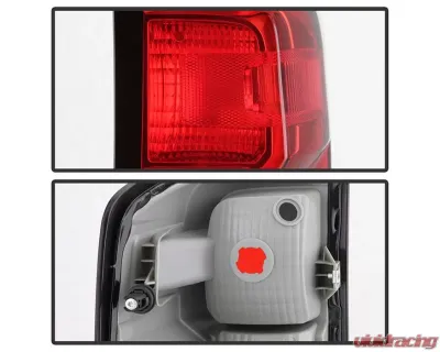 Xtune Factory Style Tail Lights With Red Clear Lens Chevrolet Silverado 2014-2019 - ALT-JH-CS14-WIRE-RC