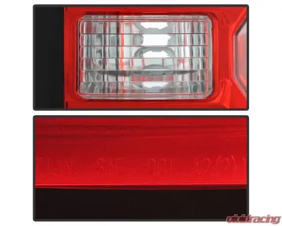 Xtune Factory Style Tail Lights With Red Clear Lens Chevrolet Silverado 2014-2019 - ALT-JH-CS14-WIRE-RC