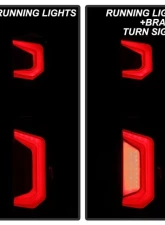Xtune Halogen Model Light Bar LED Tail Lights With Black Lens Chevrolet Silverado 2019-2020                                     - ALT-JH-CS19HAL-BK - Image 11