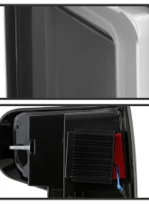 Xtune Halogen Model Light Bar LED Tail Lights With Black Lens Chevrolet Silverado 2019-2020                                     - ALT-JH-CS19HAL-BK - Image 3