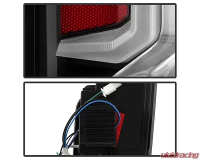 Xtune Halogen Model Light Bar LED Tail Lights With Black Lens Chevrolet Silverado 2019-2020 - ALT-JH-CS19HAL-BK