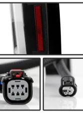 Xtune Halogen Model Light Bar LED Tail Lights With Black Lens Chevrolet Silverado 2019-2020                                     - ALT-JH-CS19HAL-BK - Image 6