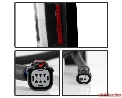 Xtune Halogen Model Light Bar LED Tail Lights With Black Lens Chevrolet Silverado 2019-2020 - ALT-JH-CS19HAL-BK