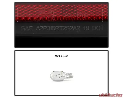 Xtune Halogen Model Light Bar LED Tail Lights With Black Lens Chevrolet Silverado 2019-2020 - ALT-JH-CS19HAL-BK