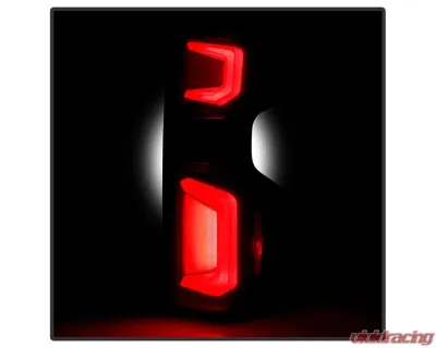 Xtune Halogen Model Light Bar LED Tail Lights With Black Lens Chevrolet Silverado 2019-2020 - ALT-JH-CS19HAL-BK