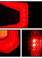 Xtune Halogen Model Light Bar LED Tail Lights With Black Lens Chevrolet Silverado 2019-2020                                     - ALT-JH-CS19HAL-BK - Image 10