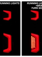 Xtune Halogen Model Light Bar LED Tail Lights With Black Smoked Lens Chevrolet Silverado 2019-2020                                     - ALT-JH-CS19HAL-BSM - Image 11