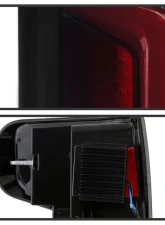 Xtune Halogen Model Light Bar LED Tail Lights With Black Smoked Lens Chevrolet Silverado 2019-2020                                     - ALT-JH-CS19HAL-BSM - Image 3