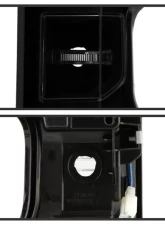 Xtune Halogen Model Light Bar LED Tail Lights With Black Smoked Lens Chevrolet Silverado 2019-2020                                     - ALT-JH-CS19HAL-BSM - Image 4