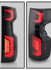 Xtune Halogen Model Light Bar LED Tail Lights With Black Smoked Lens Chevrolet Silverado 2019-2020                                     - ALT-JH-CS19HAL-BSM - Image 10