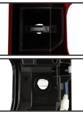 Xtune Halogen Model Light Bar LED Tail Lights With Red Smoked Lens Chevrolet Silverado 2019-2020                                     - ALT-JH-CS19HAL-RSM - Image 4