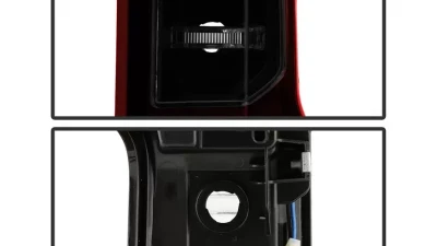 Xtune Halogen Model Light Bar LED Tail Lights With Red Smoked Lens Chevrolet Silverado 2019-2020                                     - ALT-JH-CS19HAL-RSM - Image 4