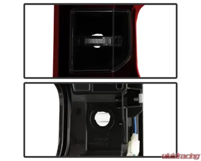 Xtune Halogen Model Light Bar LED Tail Lights With Red Smoked Lens Chevrolet Silverado 2019-2020 - ALT-JH-CS19HAL-RSM