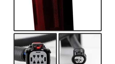 Xtune Halogen Model Light Bar LED Tail Lights With Red Smoked Lens Chevrolet Silverado 2019-2020                                     - ALT-JH-CS19HAL-RSM - Image 6