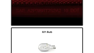 Xtune Halogen Model Light Bar LED Tail Lights With Red Smoked Lens Chevrolet Silverado 2019-2020                                     - ALT-JH-CS19HAL-RSM - Image 7