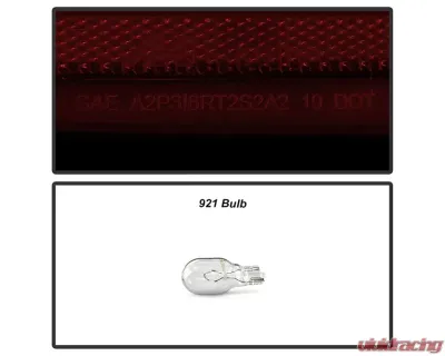 Xtune Halogen Model Light Bar LED Tail Lights With Red Smoked Lens Chevrolet Silverado 2019-2020 - ALT-JH-CS19HAL-RSM