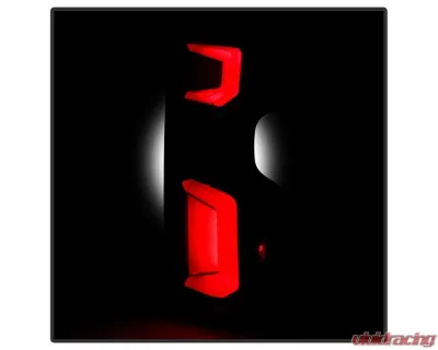 Xtune Halogen Model Light Bar LED Tail Lights With Red Smoked Lens Chevrolet Silverado 2019-2020 - ALT-JH-CS19HAL-RSM