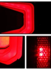 Xtune Halogen Model Light Bar LED Tail Lights With Red Smoked Lens Chevrolet Silverado 2019-2020                                     - ALT-JH-CS19HAL-RSM - Image 10