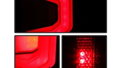 Xtune Halogen Model Light Bar LED Tail Lights With Red Smoked Lens Chevrolet Silverado 2019-2020                                     - ALT-JH-CS19HAL-RSM - Image 10