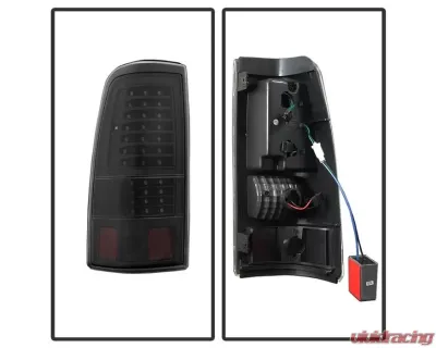 Xtune LED Tail Lights With Black Lens Chevrolet Silverado 2003-2007 - ALT-JH-CSIL03-LED-BK