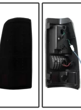 Xtune LED Tail Lights With Black Smoked Lens Chevrolet Silverado 2003-2007                                     - ALT-JH-CSIL03-LED-BSM - Image 2