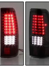 Xtune LED Tail Lights With Black Smoked Lens Chevrolet Silverado 2003-2007                                     - ALT-JH-CSIL03-LED-BSM - Image 7