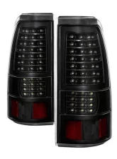Xtune C Shape LED Tail Lights With Black Lens Chevrolet Silverado 1500 | 2500 | GMC Sierra 1999-2007                                     - ALT-JH-CSIL99-CS-BK - Image 10