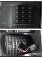 Xtune C Shape LED Tail Lights With Black Lens Chevrolet Silverado 1500 | 2500 | GMC Sierra 1999-2007                                     - ALT-JH-CSIL99-CS-BK - Image 4
