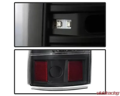 Xtune C Shape LED Tail Lights With Black Lens Chevrolet Silverado 1500 | 2500 | GMC Sierra 1999-2007 - ALT-JH-CSIL99-CS-BK