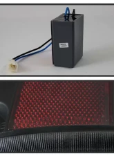 Xtune C Shape LED Tail Lights With Black Lens Chevrolet Silverado 1500 | 2500 | GMC Sierra 1999-2007                                     - ALT-JH-CSIL99-CS-BK - Image 6