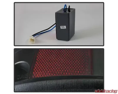 Xtune C Shape LED Tail Lights With Black Lens Chevrolet Silverado 1500 | 2500 | GMC Sierra 1999-2007 - ALT-JH-CSIL99-CS-BK