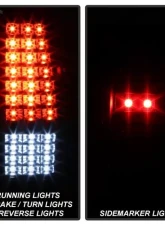 Xtune C Shape LED Tail Lights With Black Lens Chevrolet Silverado 1500 | 2500 | GMC Sierra 1999-2007                                     - ALT-JH-CSIL99-CS-BK - Image 10