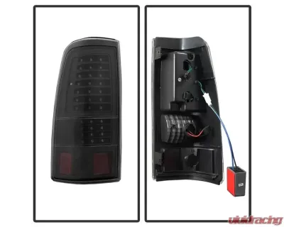 Xtune LED Tail Lights With Black Lens Chevrolet Silverado 1500 | 2500 | GMC Sierra 1999-2007 - ALT-JH-CSIL99-LED-BK