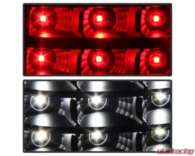 Xtune LED Tail Lights With Black Lens Chevrolet Silverado 1500 | 2500 | GMC Sierra 1999-2007 - ALT-JH-CSIL99-LED-BK