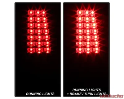 Xtune LED Tail Lights With Black Lens Chevrolet Silverado 1500 | 2500 | GMC Sierra 1999-2007 - ALT-JH-CSIL99-LED-BK