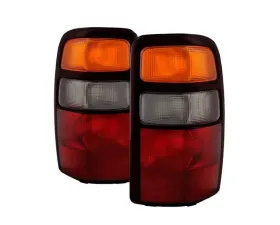 Xtune Factory Style Tail Lights With Red Amber Clear Lens Chevrolet Suburban | Tahoe | GMC Yukon 2000-2006